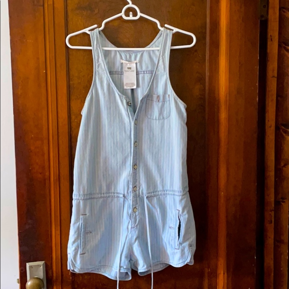 Levi's Pinstripe Romper XS